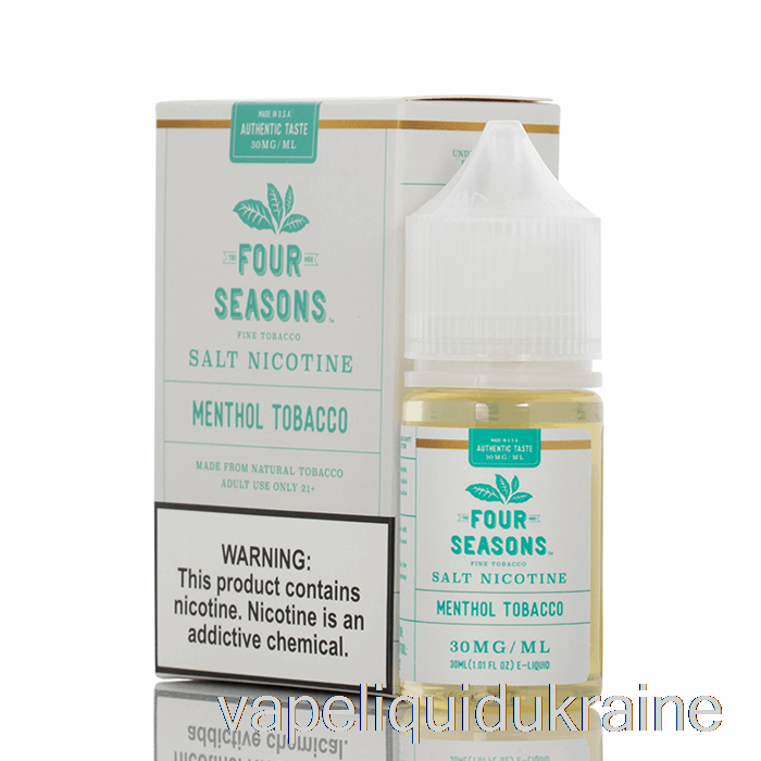 Vape Liquid Ukraine Menthol Tobacco SALT - Four Seasons - 30mL 50mg